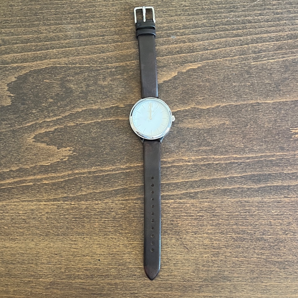 Fossil Dark Brown Leather Watch Fossil Dark Brown Leather Watch